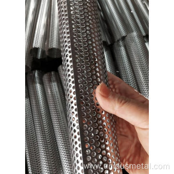 Anechoic titanium perforated tube